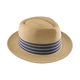 XAGMODSHN Atmungsaktiver Strohhut mit breiter Krempe, Unisex-Design für Gartenpartys und Küstenurlaub, atmungsaktiv, breite Krempe