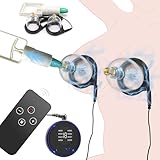 BDSMYEE Elektroschock Nippelsauger Brustwarzen,Estim für Frau Klitoris Sauger Vagina Pumpe mit 19 Modi,BDSMs Spielzeug hart,SM Sexspielzeug extreme Paare,BDSMs Toys (Schwarz)