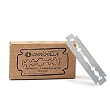 Chinchilla® Rasierklingen für Rasierhobel | 10 universelle Klingen aus Stahl (rostfrei) | für alle gängigen Rasierhobel Damen & Herren | Ersatzklingen & Wechselklingen | Razor Blades