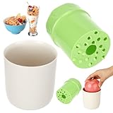 Kasanni Apfelreibe Fruit Grater Plastic Hand Drehen Grater Multifunktionales KüChengeräT Kreative Obst- Und GemüSe-Grater-Kombination mit Behälter