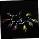 MAGICLULU 1.5M LED Eisschuppen Lichterkette Für Kinderzimmer Mit Bunten LED Lichtern Batteriebetrieben Sommerdekoration Für Innen Und Außen Zufällige Farben