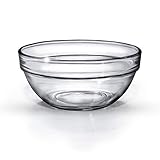 SIXBY Set 6 Stück - Servierschalen - Schale aus Glas - Dipschalen rund, stapelbar Ø 120mm Lussa - Stapelbar - Spülmaschinenfest