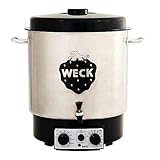 WECK Einkochautomat WAT 25 A mit Auslaufhahn (Einwecktopf / Glühweintopf / Einmachautomat aus Edelstahl, mit Thermostat) 6834