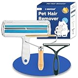 Tierhaarentferner Fusselrasierer 3Pcs Wiederverwendbare Fusselrolle Tierhaare, Katzenhaarentferner Hundehaare Entfernen Fusselbürste,Tierhaarbürste Tierhaarentferner für Kleidung,Sofa,Bett