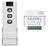 Funk Rolladensteuerung Nachrüstset,Funkschalter Jalousieschalter Setmit RF Fernbedienung und Empfänger Modul,Funk Schalter für Rolladen Jalousien Markisen,Bis 100m Reichweite, 2200W