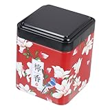 Homoyoyo Japanische Teedose aus Metall mit Luftdichtem Deckel Mini Tragbarer Aufbewahrungsbehälter für Losen Tee Kaffee und Gewürze Kompakt und Vielseitig für Zuhause und Reisen