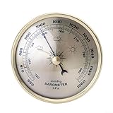 Praktisches Zifferblatt-Barometer mit Thermometer-Hygrometer-Wetterstation, genaue Wettermessungen, schlankes und modernes Design