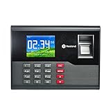 Mitarbeiter-Stempeluhr, TCP/IP USB Fingerprint-Zeitbetreuung. RFID Kartenzeit und Anwesenheitszeitsteuerung Mitarbeiter Anwesenheitsgerät A-C121 Müheloses Stempeln (Size : English, Color : AU Plug