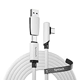 Syntech Link Kabel kompatibel mit Meta/Oculus Quest 3/2 Zubehör und PC/Steam VR, 5m/16FT aufgerüstetes Typ-C Kabel mit USB 3.0 Adapter, Hochgeschwindigkeits Datentransfer kabel für VR-Headset