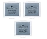 Faber-Castell Art Eraser für Künstler, Grau, 3 Stück