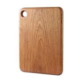 Doppelseitiges Schneidebrett aus natürlichem Rosenholz, 38 x 27 x 2,5 cm, ideal für Fleisch, Obst, Gemüse und Käseplatte, Küchenutensilien, Schneidebrett