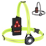 Husgw Lauflicht,Sport Lauflampe Joggen, USB wiederaufladbare LED brustlampe Laufen,90° Einstellbarer Abstrahlwinkel, Wasserdicht Leichtgewichts, 500 Lumens Running Light für Joggen Camping