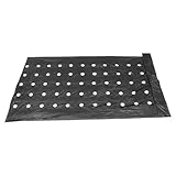 TOGEVAL 4 Stück PE Mulchfolie Perforiert Schwarz Frostschutzfolie Pflanzenschutz Mulch Garten Bodenabdeckung für Landwirtschaft und Gemüse mit Atmungsaktivem PE Material