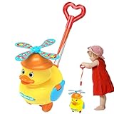 Push Walker - Little Duck Walking Toy Mit Quacksalbergeräuschen | Fun Baby walkker Für Balance Learning, Frühes Entwicklungsspielzeug Für Kinder, Den Aktivitätsspielzeug Für 1-3-Jährige Drüc
