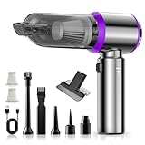 Tidy Cats Handstaubsauger, 18000Pa Akku Handstaubsauger Kabellos Mini Staubsauger, 3 in 1 Aufladbar Tragbar Leicht Akkustaubsauger, 3-Gang Auto Staubsauger Stark, für den Auto, Haus, Büro, Haus, Büro