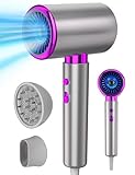 DMTIVMG Ionen Föhn 2400W Haartrockner mit Kalt - /Heißtaste 3 Temperaturen und 2 Geschwindigkeiten Diffusor und Konzentrator Thermostatischer Haarföhn für Zuhause, Reise und Friseursalon