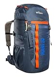 Tatonka Kinderrucksack Mani 20L - Rucksack für Mädchen und Jungen ab 10 Jahren - Inklusive Sitzkissen und mit Reflektoren für gute Sichtbarkeit - Aus recycelten Materialien - 20 Liter Volumen (navy)