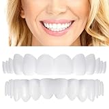 Dazzluxe 2 Paar Instant-Veneers-Zahnersatz, Falsche Zähne, Clip-In-Veneers, Zahnaufhellungsset Mit Box, Obere Und Untere Snap-On-Veneers-Zähne Für Frauen Und Männer