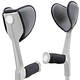 ICEHOF Pads für Gehstützen 4-er SET - UPDATE 2025 - Gehhilfe Krücken Unterarmgehstütze - Zubehör Polster gegen Reibung Druck - Kissen Puffer für Ellenbogen Unterarm Oberarm