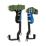 GDSKR Baumklettern Ausrüstung Set, 1 Pair Forst Baumklettern Ausrüstung, 100kg Halteseil Steigeisen Spikes Kletter Werkzeug, Höhen Verstellbar Tree Climbing Spike