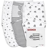 GLLQUEN BABY Swaddles Pucksack Baby 0-3 Monate,100% Bio-Baumwolle Baby Schlafsäcke für Neugeborene,Oeko-tex100 Schlafsack für Kleinkinder,Unisex 3er Pack Wickel