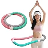 Gewichteter Hula-Hoop-Reifen für Erwachsene - Weicher, faltbarer, leichter Übungsreifen für Fitnessstudio, Park und Heimfitness