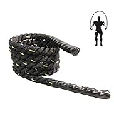 Schwere Springseil Erwachsene Fitness, 1.27kg-3m Gewichtetes Jump Rope, Kampfübungstraining Rope für Männer, Indoor Und Outdoor Krafttraining im Fitnessstudio Ausdauertraining Sport Jump Rope