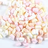 Mini Marshmallows 1000g | leckere Dekoration für Cupcakes, Kuchen, Gebäck und Getränke | Pastellfarben