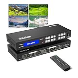 MT-VIKI HDMI Matrix Switch Splitter 4x4 w/IR Remote, 4K30Hz HDMI 1.4 HDCP 1.4 Support EDID RS232,