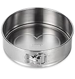 immer Backform Edelstahl Kuchenform Springform, unbeschichtet PFAS-frei aus 18/8-Edelstahl Spülmaschinenfest, 25 cm