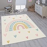 Paco Home Kinderteppich Teppich Kinderzimmer Mädchen Jungs Verschiedene Motive Und Größen, Grösse:80x150 cm, Farbe:Creme 4