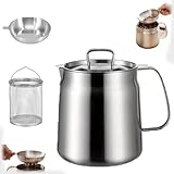 Generico Rose and Teddy 2 in 1 Edelstahl Fritteuse mit Korb und Deckel