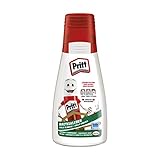 Pritt Bastelkleber, transparent trocknender Alleskleber für Zuhause, Schule oder Büro, weißer Bastelleim für Kinder, 1 Flasche à 100 g, 9H PAKC2
