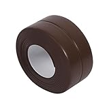 Dichtungsstreifen, 3,2 M selbstklebendes wasserdichtes PVC-Dichtungsstreifenband für Badewanne Küchenspüle Toilette Wand kantenschutz[Brown 38mm x 3.2m]Klebebanddichtungen