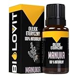 Bilovit Natürliches ätherisches Manukaöl, 100% reines Duftöl, Entspannung, Aromatherapie, 10 ml