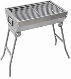 Grillwerkzeug-Set, Holzkohlegrill für den Außenbereich, tragbare Holzkohle aus Zink-Eisen-Legierung für Picknick im Freien, Terrasse, Hinterhof, Camping, Kochen