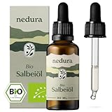 nedura® BIO Salbeiöl [100% NATURREIN] - Aus echtem Salbei - Ätherische Öle für Aromatherapie und Diffuser - 30ml