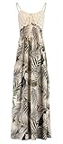 Hailys Damen Viskose Maxi Träger-Kleid Ka44ja HF-1708104 Beige Palm XXL