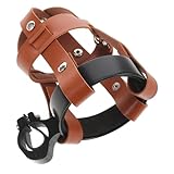 ARTSEWPLY Fahrrad wasserflaschenhalter Aluminiumlegierung Stoßfest Leicht Vintage Pu Netz Retro Getränkehalter für Mountainbike Lenker Schnelle Montage Braun Schwarz