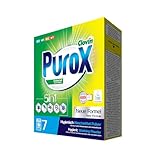 PUROX UNIVERSAL Waschpulver im Karton (7 Waschladungen) – Waschmittel für alle Textilien, entfernt Flecken, umweltfreundlich, schutz vor Kalkablagerungen, 490 g