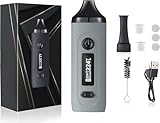 Vaporizer Gemini für trockene Kräuter – OLED-Display, präzise Temperaturkontrolle & schnelles Aufheizen in 30 Sekunden (Grau)