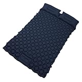 Hamwesh Campingmatratze, Ultraleichte Selbstaufblasende Isomatte mit Kissen, Integrierte Fußpumpe, Tragbare wasserdichte Campingmatte für Erwachsene, 48,4 X 74,8 X 2,0 Zoll, für (Blue)