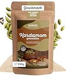 Kardamom gemahlen Monte Nativo (150g) - Hochwertige gemahlene Kardamom Samen - Kardamompulver als Kardamom Tee oder als Gewürz - Cardamom gemahlen - Glühwein und Chai Gewürz, für Gewürzmischungen