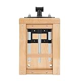 Tragbare Hobelbank, Holz Mini Werkbank Verstellbarer Schraubstock Workbench Mobile Werkbank Holzschraubstock, Werktisch aus Buchenholz für Klemmen und Hobeln, 35 * 22CM