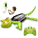 Glückpa Wall Crawler Gecko Spielzeug, Wiederaufladbar Ferngesteuert Chamäleon, Eidechse Roboter mit leuchtenden LED-Augen, Kinder Spielzeug, Geschenk Jungen Mädchen 3 4 5 6 7 8+ Jahre