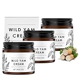 Wild Yam Cream für Gesicht & Körper, Yamswurzel Creme, Straffende Anti-Aging-Feuchtigkeitsspendende Körpercreme mit Vitamin E und Aloe Vera, Tiefe Hydratation & Pflege, Schnell Absorbierend (3)