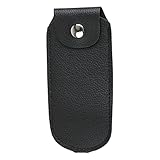 Tragbarer Mundharmonika-Etui-Behälter aus PU-Leder, Angenehme Handgefühl-Mundharmonika-Aufbewahrungstasche, Ideal für Reisen (10-Loch-Typ 13 x 6 cm/5,1 x 2,4 Zoll)