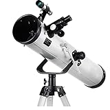 Teleskope für die Astronomie, Teleskop für Kinder und Anfänger, 125-mm-Spiegelteleskop, Teleskop mit verstellbarem Stati