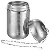 NOLITOY Gekochte Fleisch -Gewürzbox Gewürzkugel zum Kochen von Suppe Gewürzkäfig zum Kochen Lose Blatttee gewürze schwarzer tee Mesh-Ball Gewürzbeutel zum Kochen Edelstahl 316 Silver