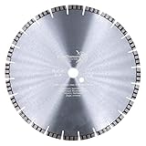 EDW Profi Diamanttrennscheibe 350 mm x 30,0 mm TURBO SUPERCUT, universelle Diamant Trennscheibe für Beton, Stahlbeton, Granit, Mauerwerk